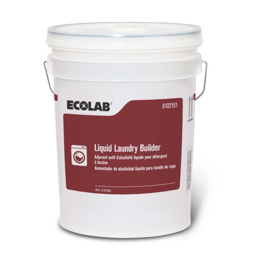 Ecolab®  Liquid Laundry Builder, 5 Gallon, #6102151